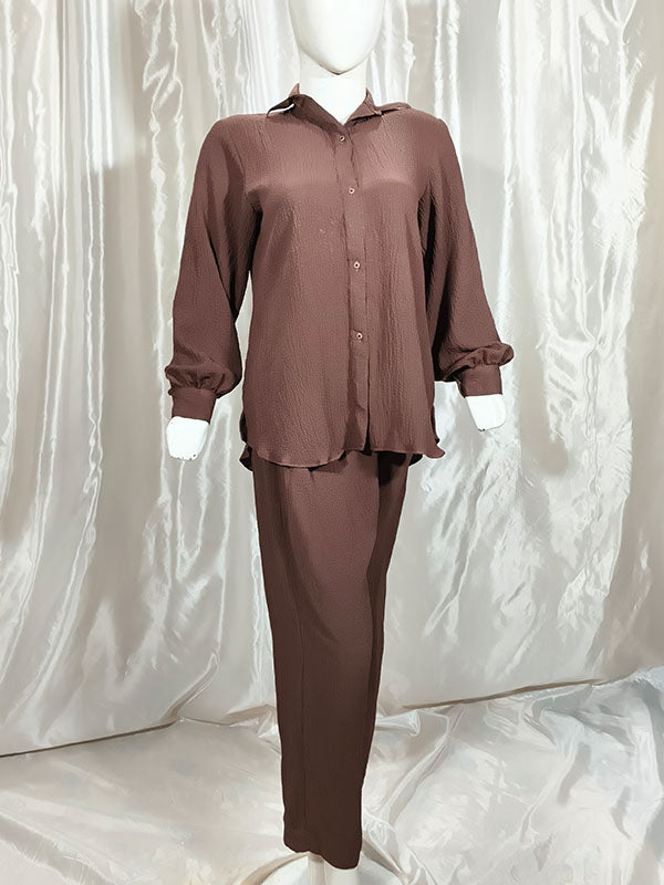 Midnight Chocolate Brown Co'Ord set