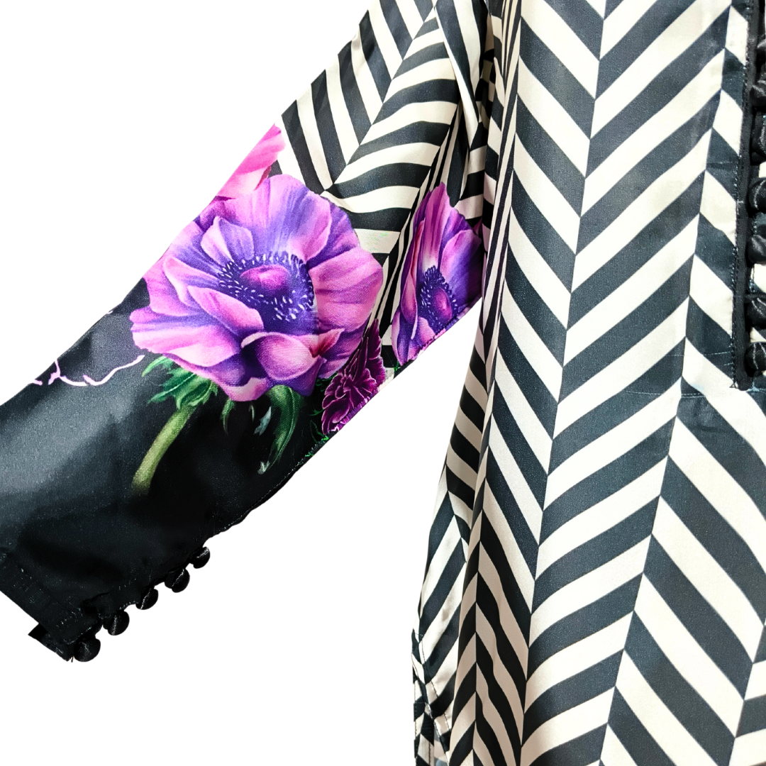 Printed overall Silk Shirt