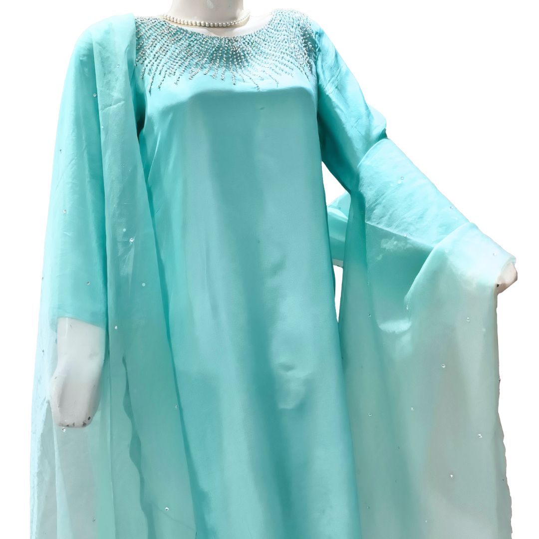 Aqua Tussel Silk 3 piece