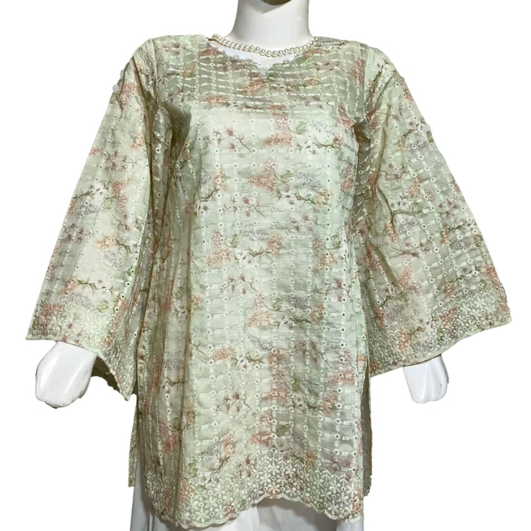 Florevo Chickankari Lawn shirt