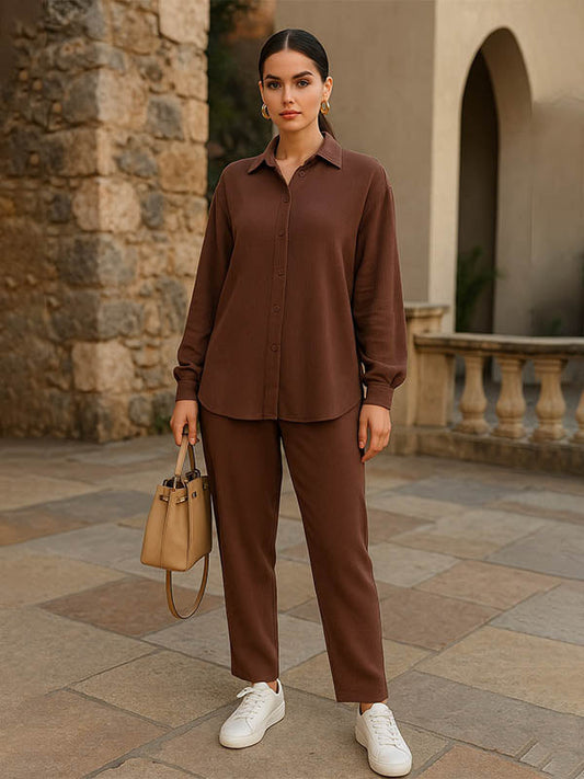 Midnight Chocolate Brown Co'Ord set