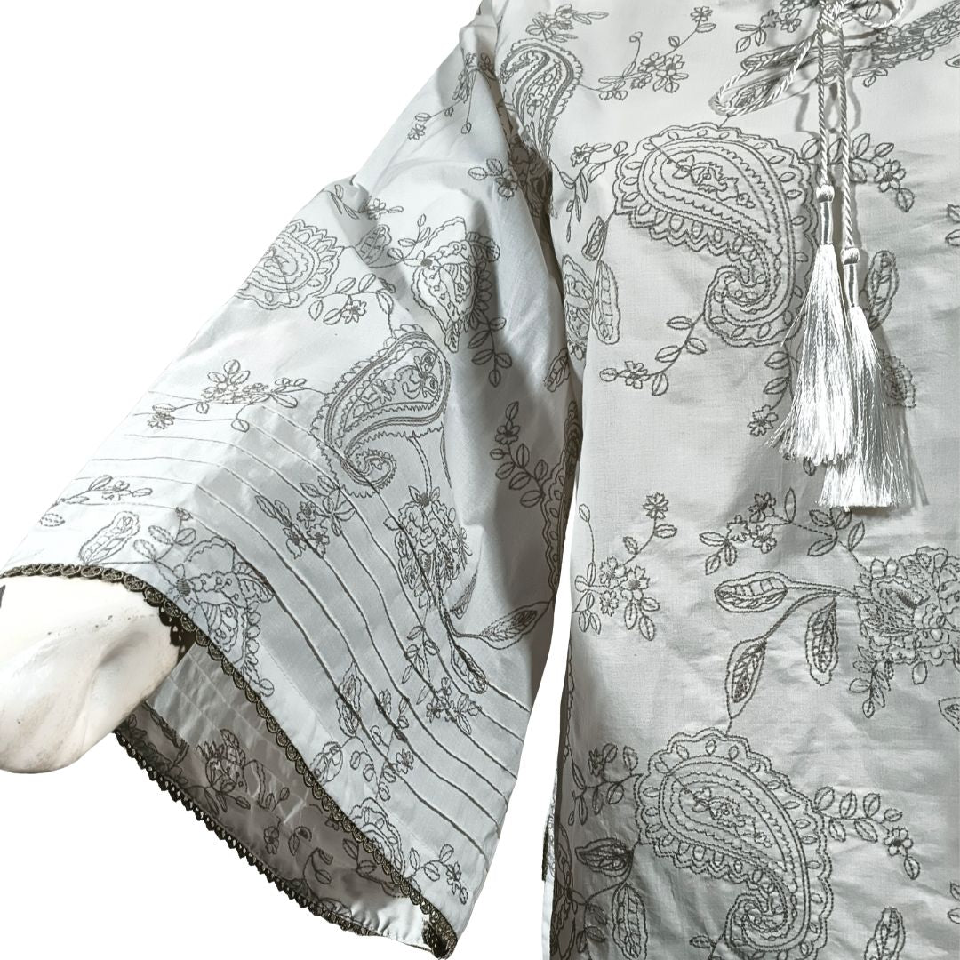 Naz Chikankari Lawn shirt