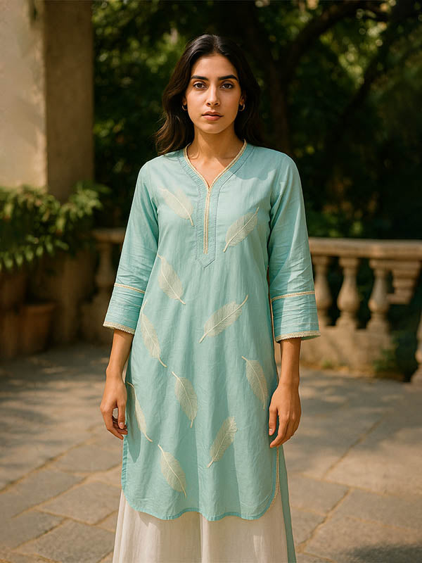 Skyweave Chikankari Lawn shirt