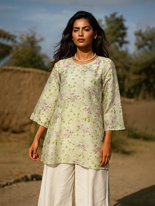 Summer sway chickenkari lawn shirt
