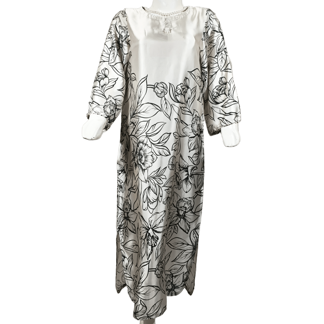 Printed Silk Monochrome Shirt